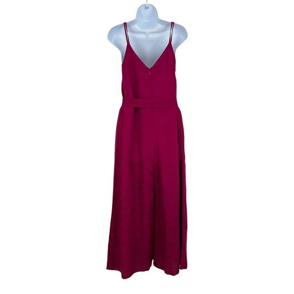Anthropologie From Heart Of Building 18 Womens Size XS Dark Pink Jumpsuit - Picture 3 of 4